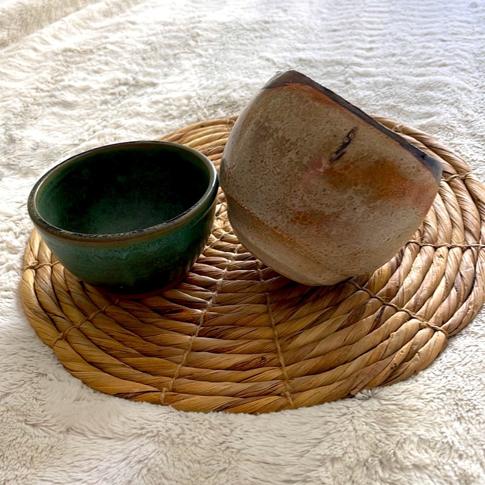 Two Studio Art Pottery Pieces.  Both signed